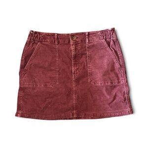 American Eagle Outfitters Burgundy Super Stretch Skirt